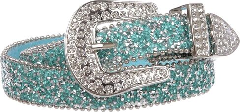 Kids 1 1/8" (28 mm) Western Cowgirl Rhinestone Sparkling Mesh Belt in Saudi Arabia