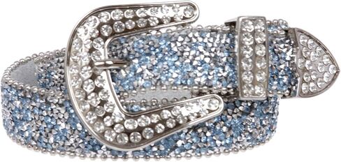 Kids 1 1/8" (28 mm) Western Cowgirl Rhinestone Sparkling Mesh Belt in Saudi Arabia