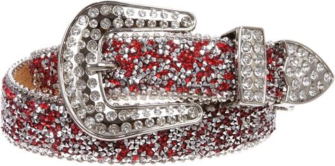 Kids 1 1/8" (28 mm) Western Cowgirl Rhinestone Sparkling Mesh Belt in Saudi Arabia