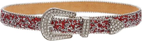 Kids 1 1/8" (28 mm) Western Cowgirl Rhinestone Sparkling Mesh Belt in Saudi Arabia