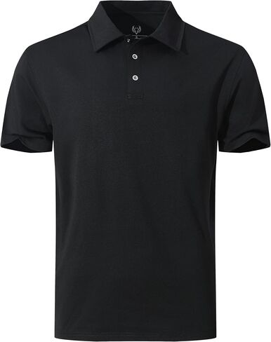 Men's Active Polo Shirt Lightweight Short Sleeve Athletic Golf Polos Daily Stylish Collared Shirts in Saudi Arabia