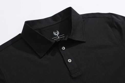 Men's Active Polo Shirt Lightweight Short Sleeve Athletic Golf Polos Daily Stylish Collared Shirts in Saudi Arabia
