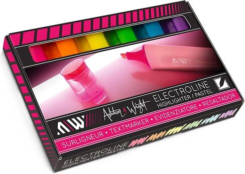 Ashton and Wright - ElectroLine Classic Highlighters - Neon 6 Pack in Kuwait