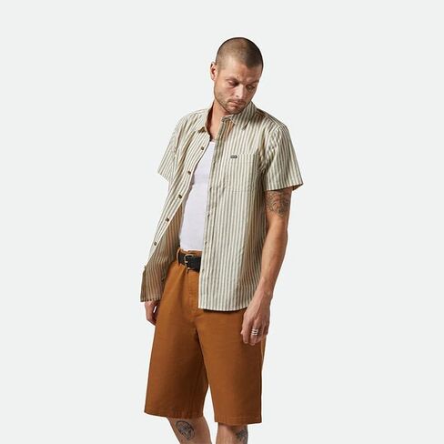 Brixton - Mens Charter Print Woven Shirt in Kuwait