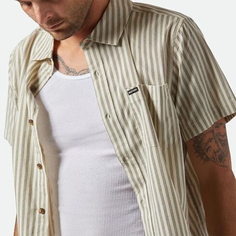 Brixton - Mens Charter Print Woven Shirt in Kuwait
