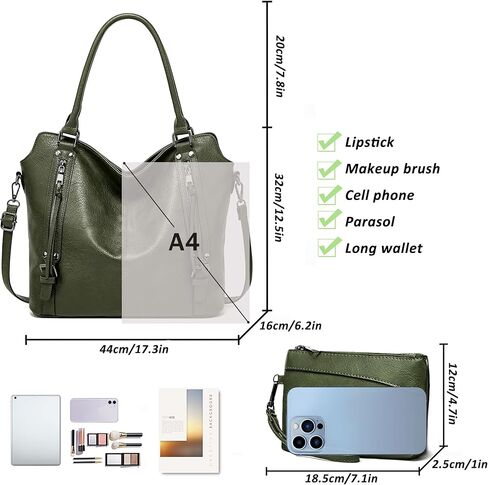 Tote Handbags for Women Hobo Handbags Purse and Handbags Shoulder Crossbody Bags for Work Travel Everyday in Kuwait