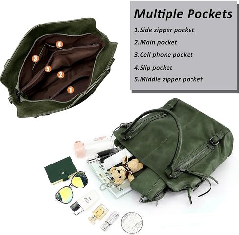 Tote Handbags for Women Hobo Handbags Purse and Handbags Shoulder Crossbody Bags for Work Travel Everyday in Kuwait