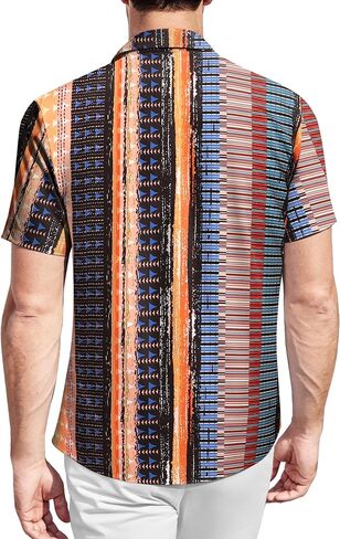 Hawaiian Shirt for Men Short Sleeve Button Down Shirt Men Casual Summer Tropical Beach Aloha Shirts Hawaii Party in Saudi Arabia