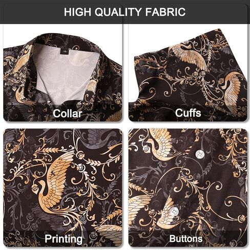 Hawaiian Shirt for Men Short Sleeve Button Down Shirt Men Casual Summer Tropical Beach Aloha Shirts Hawaii Party in Kuwait