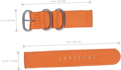 Gatuida Nylon Watch Strap Orange Wristband for Litness Outdoor Antives Roval Ordor Resport Easy To Plack Band For Watches in Saudi Arabia