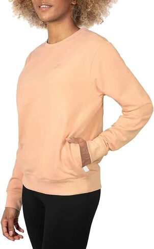 Fila Womens Midweight French Terry Crewneck Long Sleeve Sweatshirt (XX-Large, Crystal Blue) in Kuwait