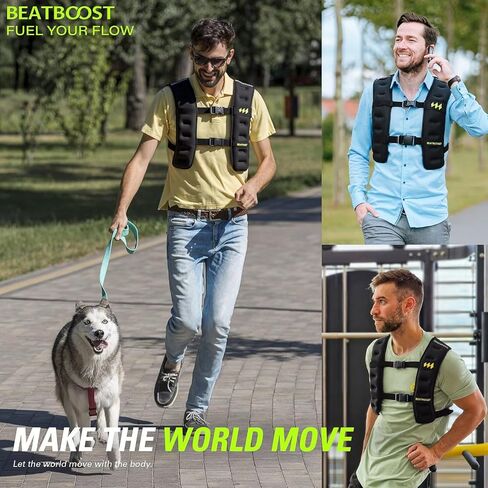 Weighted Vest for Women Men BeatBoost 20 lb Weight Vest with Ironsand for Walking Strength Training Running Workout in Kuwait