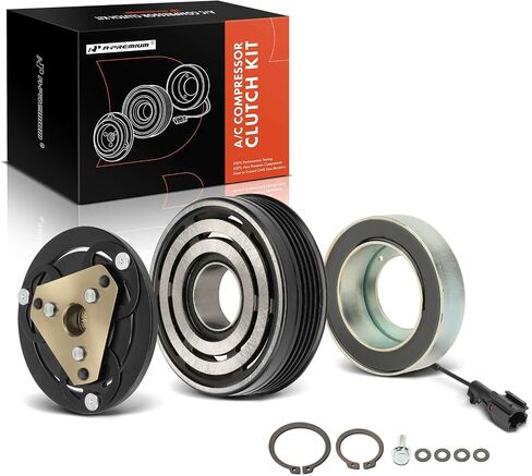 A-Premium Air Conditioner AC Compressor Clutch Kit Compatible with Subaru Forester 2008-2013 2.5L, Forester 2014, Impreza 2008-2014 2.5L, WRX 2015, WRX STI 2015 in Saudi Arabia