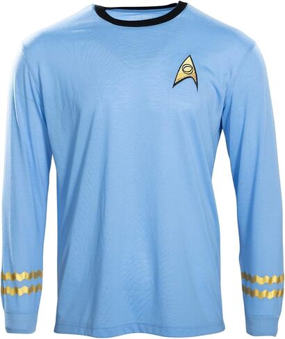 Star Trek Long Sleeve Halloween Costume T-shirt Spock Captain Kirk Engineering Cosplay in Saudi Arabia
