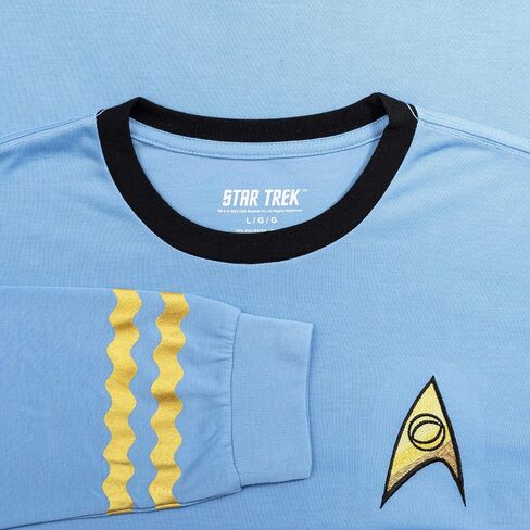 Star Trek Long Sleeve Halloween Costume T-shirt Spock Captain Kirk Engineering Cosplay in Saudi Arabia
