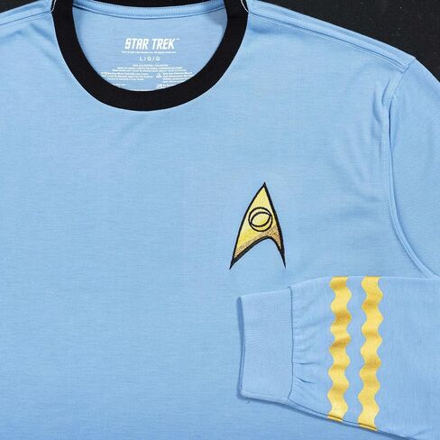 Star Trek Long Sleeve Halloween Costume T-shirt Spock Captain Kirk Engineering Cosplay in Saudi Arabia