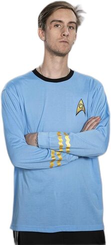 Star Trek Long Sleeve Halloween Costume T-shirt Spock Captain Kirk Engineering Cosplay in Saudi Arabia