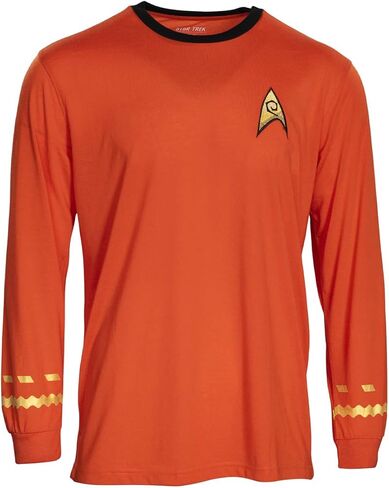 Star Trek Long Sleeve Halloween Costume T-Shirt Captain Kirk Engineering Cosplay in Kuwait