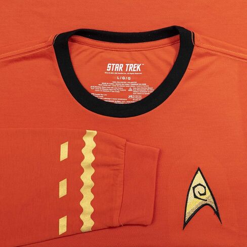 Star Trek Long Sleeve Halloween Costume T-Shirt Captain Kirk Engineering Cosplay in Kuwait