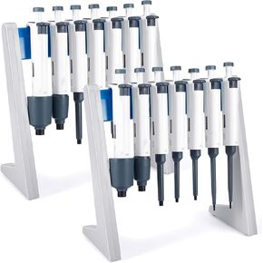 حامل الماصات، حامل الماصات المعملية، حامل الماصات الدقيقة، حامل الماصات الخطي البلاستيكي يحمل ما يصل إلى 8 ماصات (الماصات غير متضمنة) in Kuwait