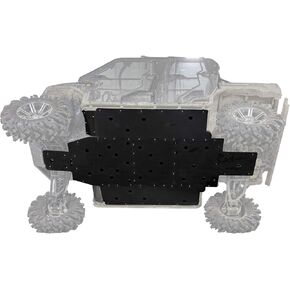 SuperATV 1/2" Thick UHMW Skid Plate for 2016+ Kawasaki Mule Pro DX/DXT/FX/FXT/FXR | Fully Protect Your machine's undercarriage | Made in The USA in Saudi Arabia