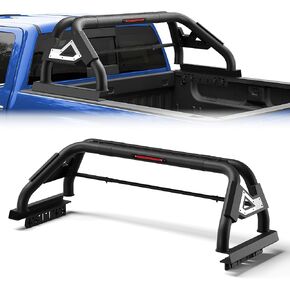 Roll Bar مع سلة حاملة البضائع للشاحنات ذات الحجم الكامل ، شريط Rack Rack Sport قابل للتعديل للشاحنة المتوافقة مع Ford F150 & Ram & Silverado & Toyota Tundra & GMC Sierra in Saudi Arabia