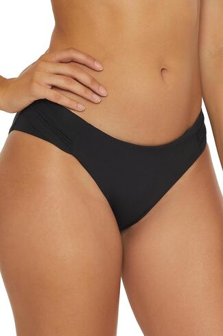 Trina Turk Womens Monaco Shirred Hipster Bottom, Cheeky Coverage, Swimwear Separates for Bikini, Black, 6 US in Saudi Arabia