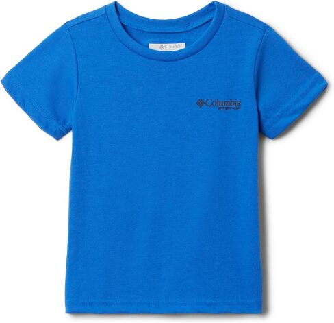 Columbia Youth Boys PFG Short Sleeve Graphic Tee, Vivid Blue/Chompy Chomp Graphic, Large in Saudi Arabia