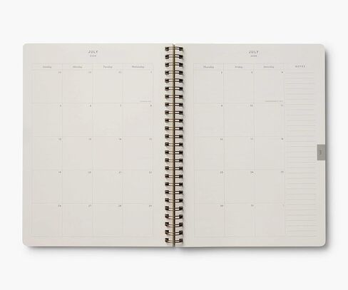 شركة RIFLE PAPER CO. 2024 Blossom مخطط حلزوني علوي لمدة 12 شهرًا - مخطط مؤرخ شهري وأسبوعي، قمة حلزونية مزدوجة قوية، مساحة للملاحظات الشهرية وقائمة المهام الأسبوعية in Kuwait