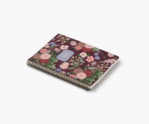 شركة RIFLE PAPER CO. 2024 Blossom مخطط حلزوني علوي لمدة 12 شهرًا - مخطط مؤرخ شهري وأسبوعي، قمة حلزونية مزدوجة قوية، مساحة للملاحظات الشهرية وقائمة المهام الأسبوعية in Kuwait