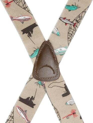 حمالات تصميم الصياد الجدة - مرونة بعرض 1.5 بوصة - X -Back - مقطع النيكل - 3 أحجام in Kuwait