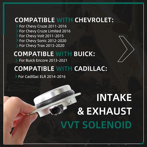 2pcs متغير المحرك المتغير توقيت توقيت الملف اللولبي VVT ، ملوث العادم VVT ، ل Chevy Cruze 11-16 ، لفولت 11-15 ، من أجل Sonic 12-20 ، ل Trax 13-20 ، لبيك Encore 13-21 ، ل Cadillac ELR 14-16 ، 1.4L ، 1.4L in Saudi Arabia