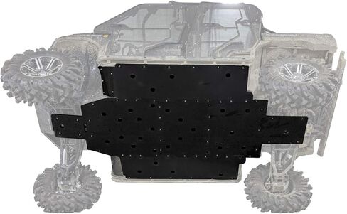 SuperATV 1/2" Thick UHMW Skid Plate for 2016+ Kawasaki Mule Pro DX/DXT/FX/FXT/FXR | Fully Protect Your machine's undercarriage | Made in The USA in Saudi Arabia