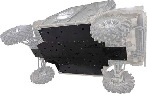 SuperATV 1/2" Thick UHMW Skid Plate for 2016+ Kawasaki Mule Pro DX/DXT/FX/FXT/FXR | Fully Protect Your machine's undercarriage | Made in The USA in Saudi Arabia