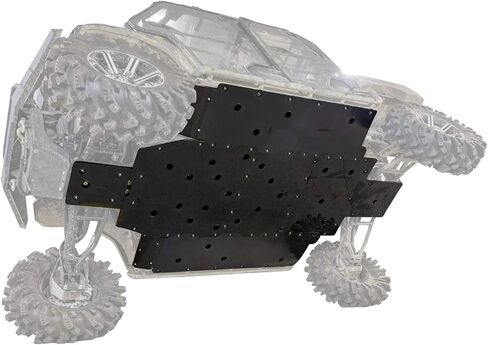 SuperATV 1/2" Thick UHMW Skid Plate for 2016+ Kawasaki Mule Pro DX/DXT/FX/FXT/FXR | Fully Protect Your machine's undercarriage | Made in The USA in Saudi Arabia