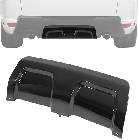 KUAFU Rear Bumper Skid Plate Compatible with 2014-2017 Land Rover Range Rover Sport Plastic (PP) Painted Black in Saudi Arabia