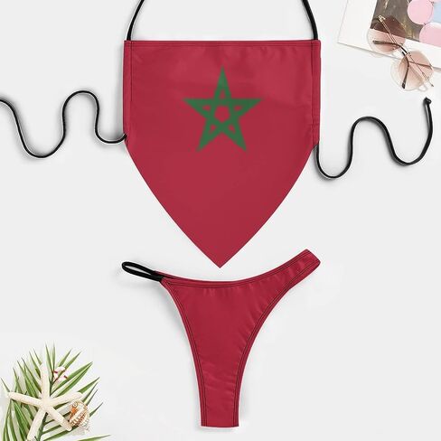 TAIZIYEAH Bikini Sets for Women Puerto Rico Flag Bikini Swimwear Sexy Push Up Two Piece Triangle Bikini Swimsuits L in Saudi Arabia