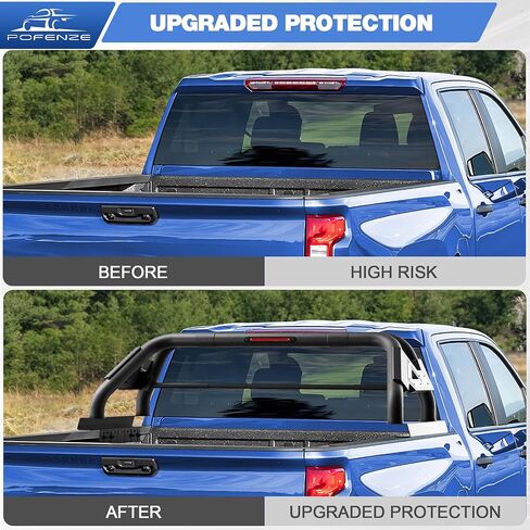 Roll Bar with Cargo Carrier Basket for Full Size Trucks Adjustable Chase Rack Sport Bar for Truck Compatible with Ford F150 & Ram & Silverado & Toyota Tundra & GMC Sierra in Saudi Arabia