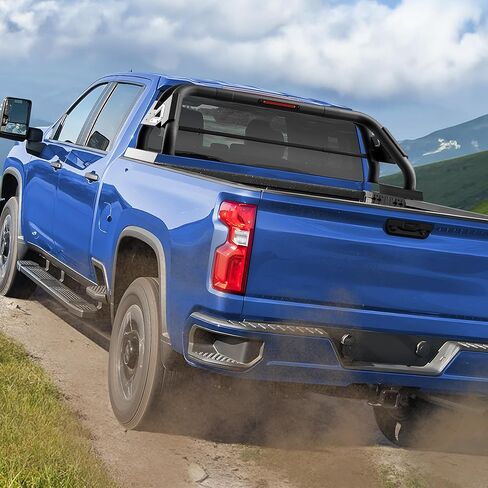 Roll Bar with Cargo Carrier Basket for Full Size Trucks Adjustable Chase Rack Sport Bar for Truck Compatible with Ford F150 & Ram & Silverado & Toyota Tundra & GMC Sierra in Saudi Arabia