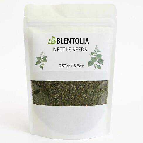 Blentolia Nettle Seeds – 100% Natural & Raw – Supports Energy, Detox & Wellness – Herbal Superfood for Smoothies, Teas, Salads – 250g Resealable Bag in Saudi Arabia