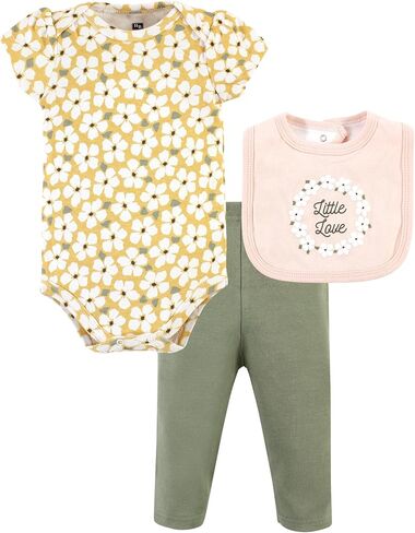 Hudson Baby Unisex Baby Cotton Bodysuit, Pant and Bib Set, Boy Daddy, 6-9 Months in Saudi Arabia