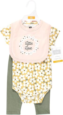 Hudson Baby Unisex Baby Cotton Bodysuit, Pant and Bib Set, Boy Daddy, 6-9 Months in Saudi Arabia