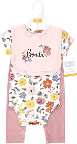 Hudson Baby Unisex Baby Cotton Bodysuit, Pant and Bib Set, Boy Daddy, 6-9 Months in Saudi Arabia