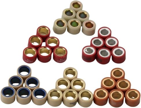6pc 7g 11g 12g 16g 20x15mm rowler rowler fit for pcx150 sh150 sh125 pcx125 125cc 150cc 4t (Ivory) in Saudi Arabia