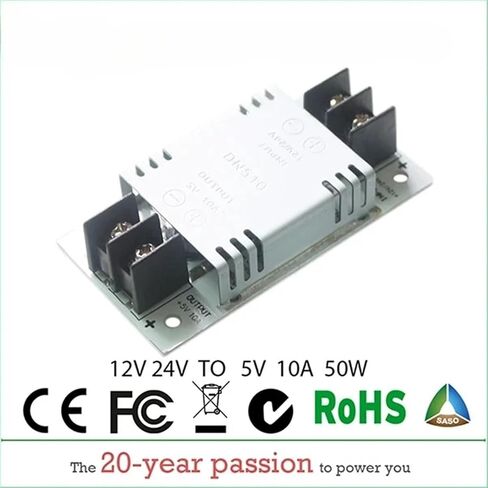 1pc 12V 24V to 5V 3A 5A 10A 20A 30A 40A 50A 100A Step Down Converter Stabilizer Regulator Reducer Power Supply for Cars Solar(12V 24V to 5V 40A) in Saudi Arabia