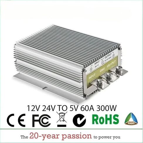1pc 12V 24V to 5V 3A 5A 10A 20A 30A 40A 50A 100A Step Down Converter Stabilizer Regulator Reducer Power Supply for Cars Solar(12V 24V to 5V 40A) in Saudi Arabia