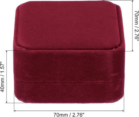 PATIKIL Velvet Ring Box, 2 Pack Double Slot Wedding Ring Box Vintage Jewelry Holder for Engagement Proposal Ceremony Anniversary Style 1, Purple in Saudi Arabia