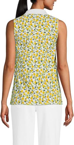Lands' End Women's American-Grown Supima Cotton Sleeveless Polo in Saudi Arabia