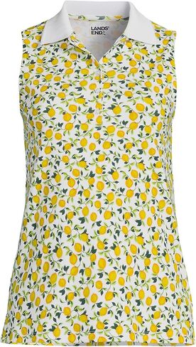 Lands' End Women's American-Grown Supima Cotton Sleeveless Polo in Saudi Arabia