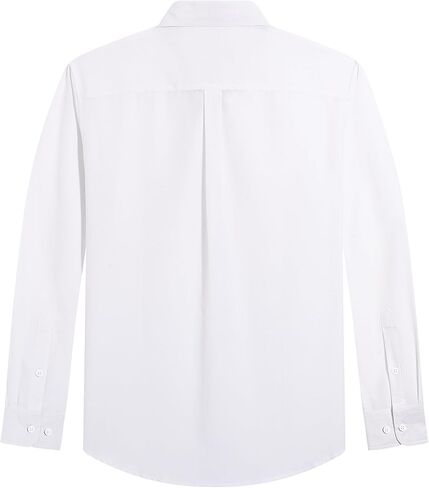 J.VER Men's Oxford Shirt Solid Casual Button Down Collar Shirts Long Sleeve Dress Shirts with Pocket in Saudi Arabia